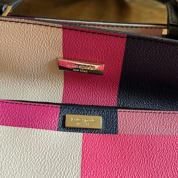 Kate Spade Lolly Print Mod Zippered Tote Bonus Wristlet - Picture 11 of 12